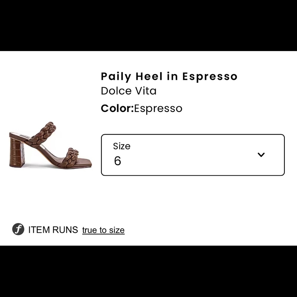 Dolce Vita heels in espresso